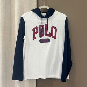 Polo Ralph Lauren Men's Long Sleeve Hooded T-shirt, Size Medium